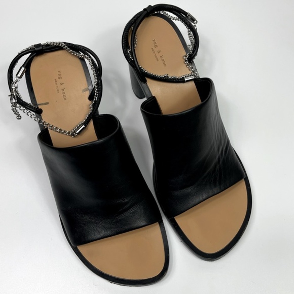 rag & bone Black Leather Heels - Picture 2 of 11